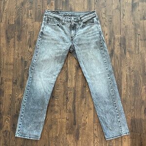 Men's Levi’s Grey Washed Straight-Leg Jeans